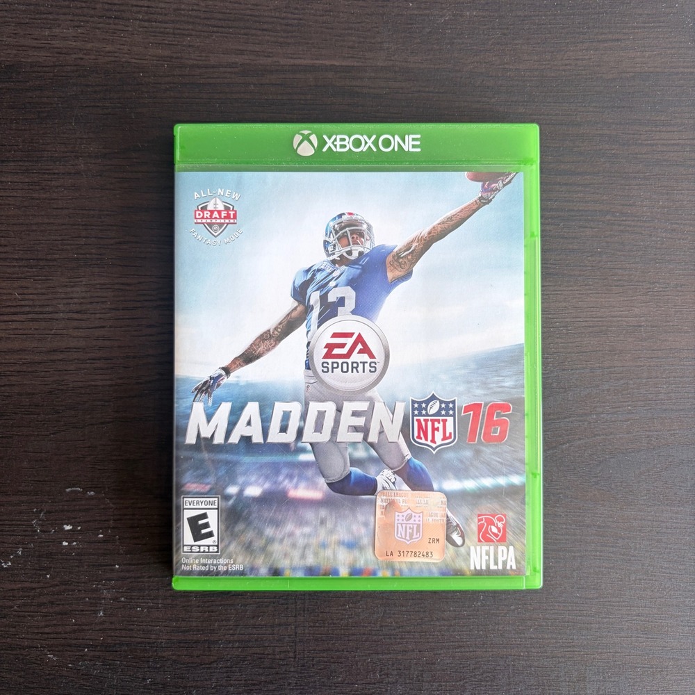 Madden NFL 16 Xbox One EA Sports Football Video Game Odell Beckham Jr Cover